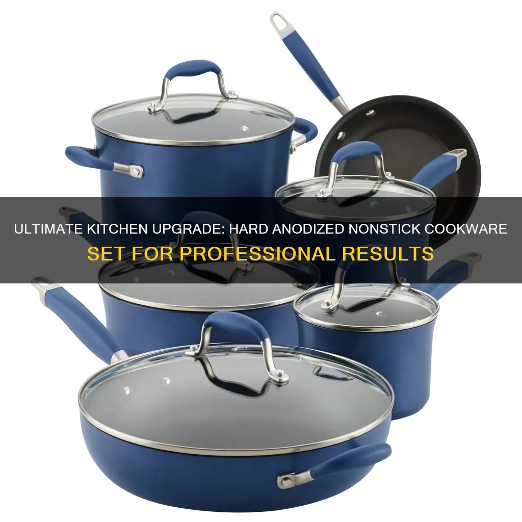 hard anodized 10 piece nonstick cookware pots and pans set