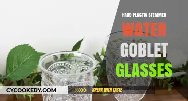 Elegant Hard Plastic Stemmed Water Goblets: Durable, Stylish, and Practical