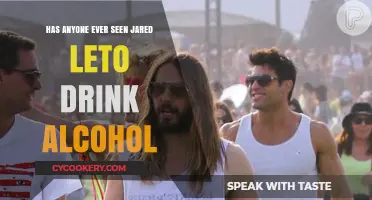 Has Anyone Ever Seen Jared Leto Drink Alcohol?