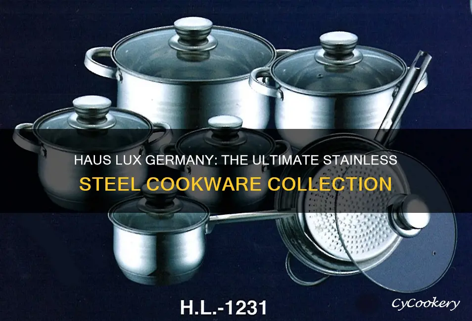 haus lux germany 16 pieces inox cookware set