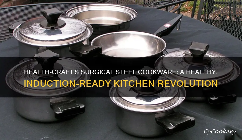 health craft 7ply surgical sainless steel waterless induction cookware set