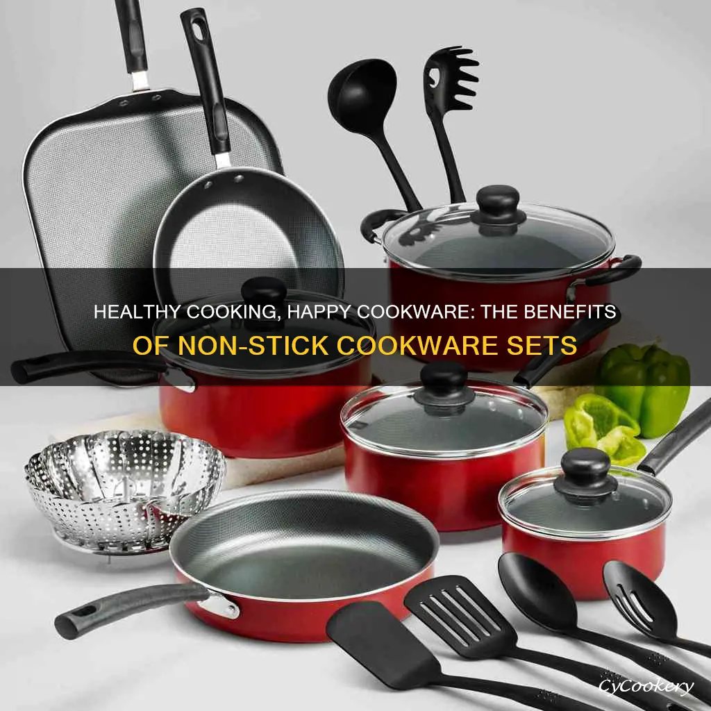 healthy cooking non stick cookware set