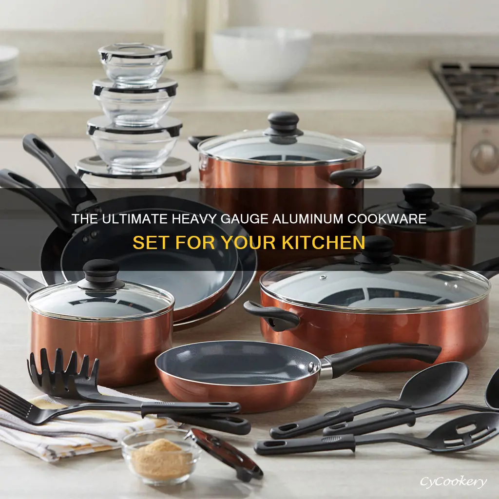 heavy gauge aluminum cookware set