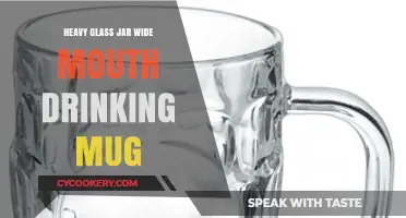 Heavy Glass Jar Wide Mouth Mug: Stylish, Durable, Eco-Friendly Drinking Solution