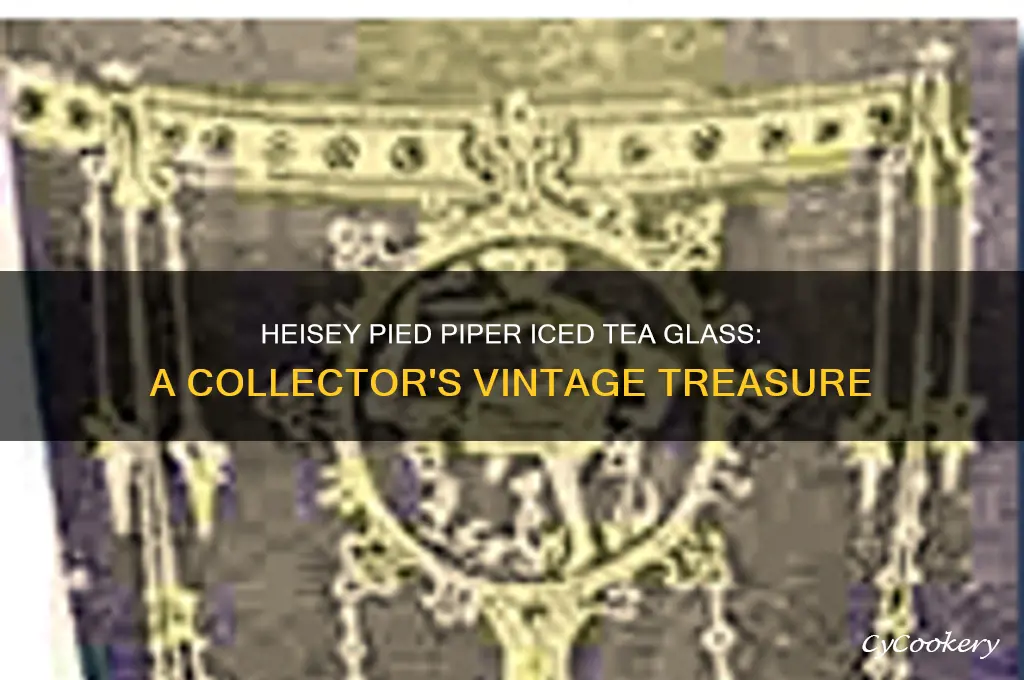 heisey pied piper iced tea glass