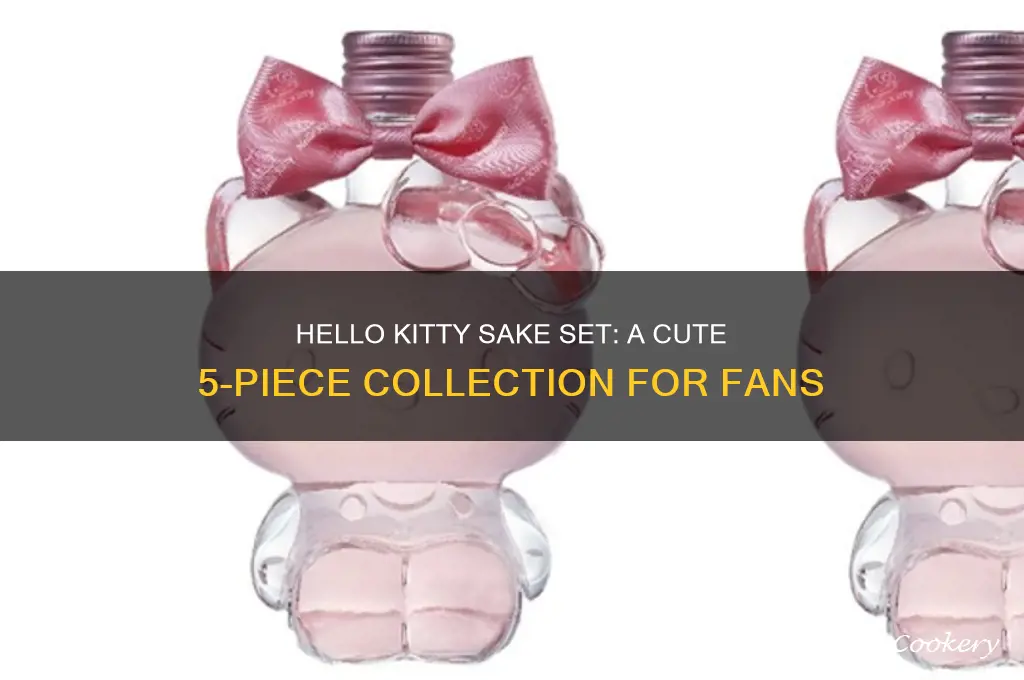 hello kitty 5 piece sake set