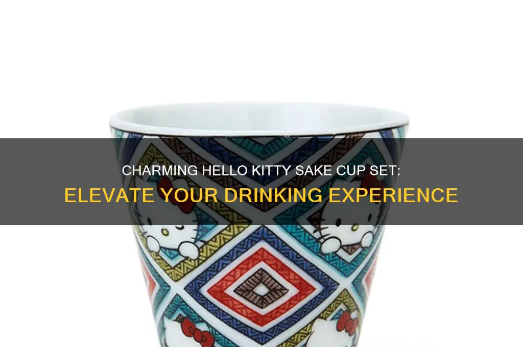 hello kitty sake cup set