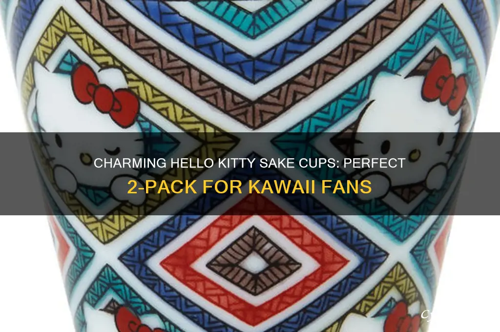 hello kitty sake cups 2 pack