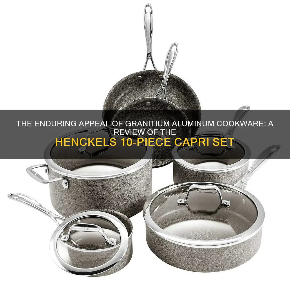 henckels 10 pc capri granitium aluminum cookware set