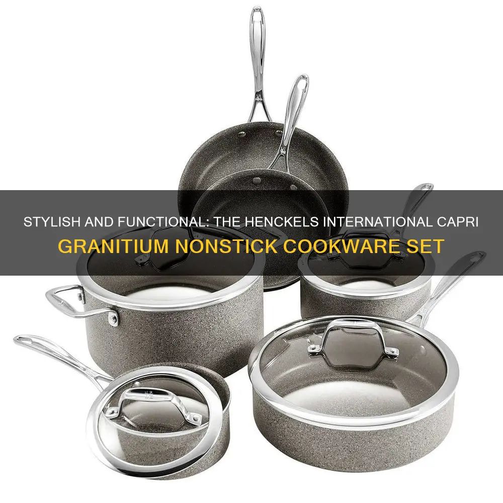 henckels international 10-piece capri granitium nonstick cookware set