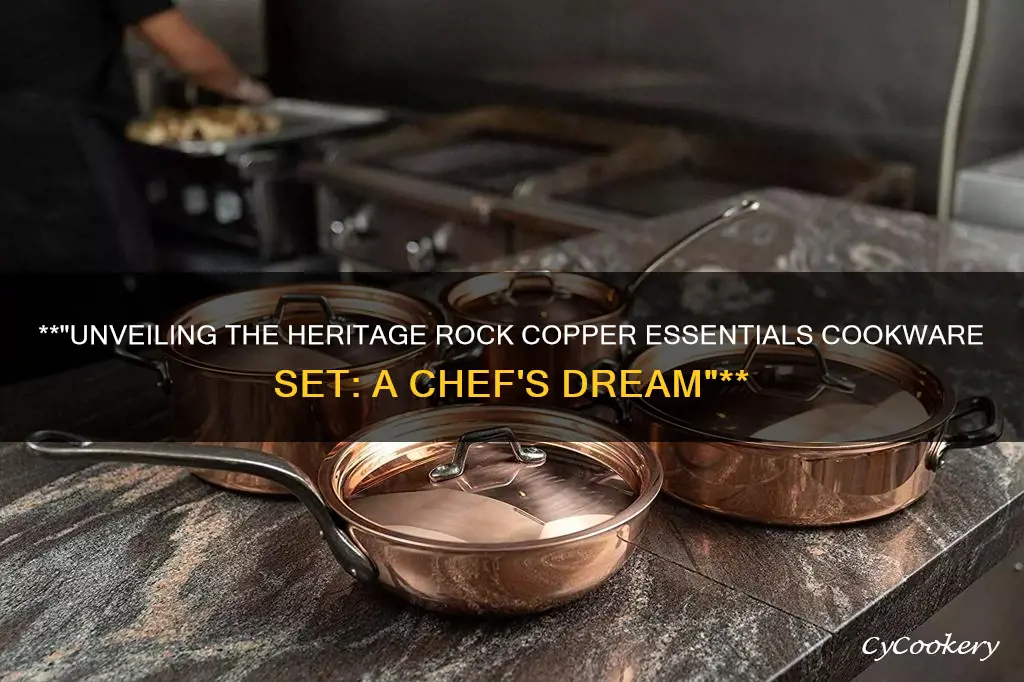 heritage the rock copper essentials cookware set