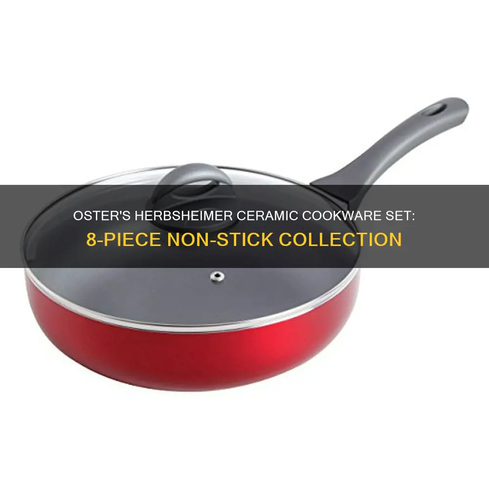 herscher 8-piece non-stick ceramic cookware set by oster