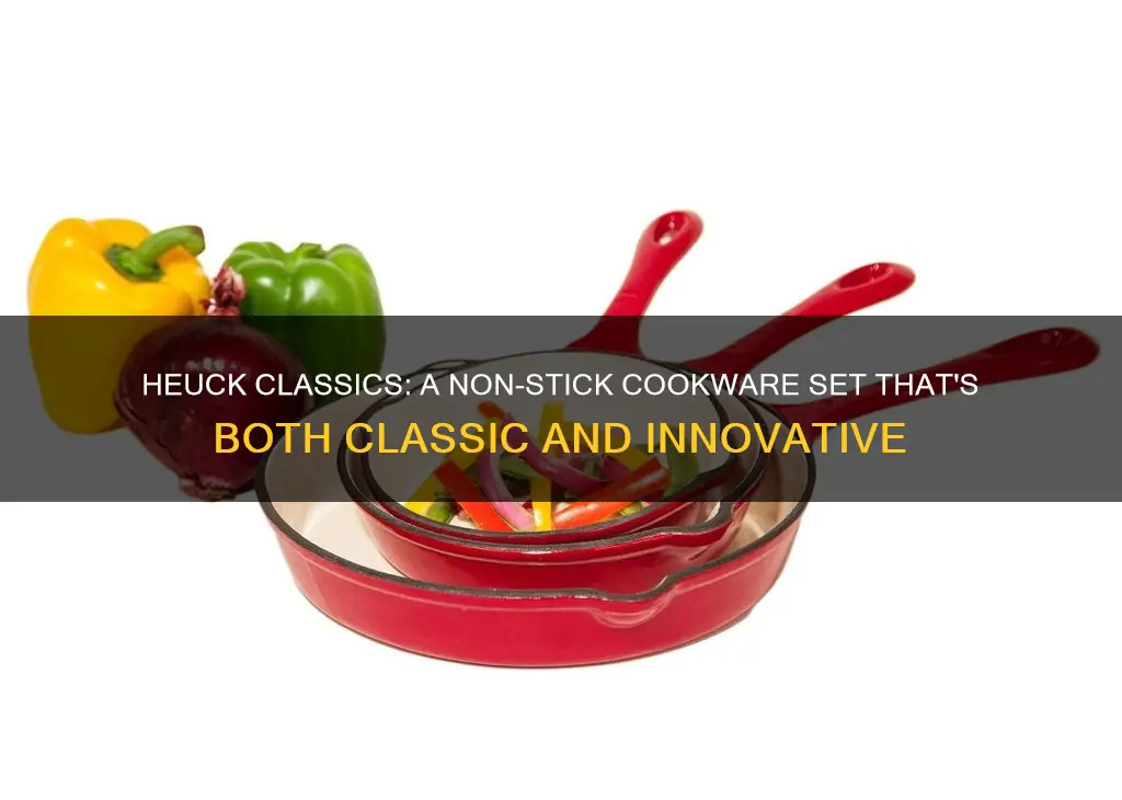 heuck classics 8 piece nano ceramic non-stick cookware set