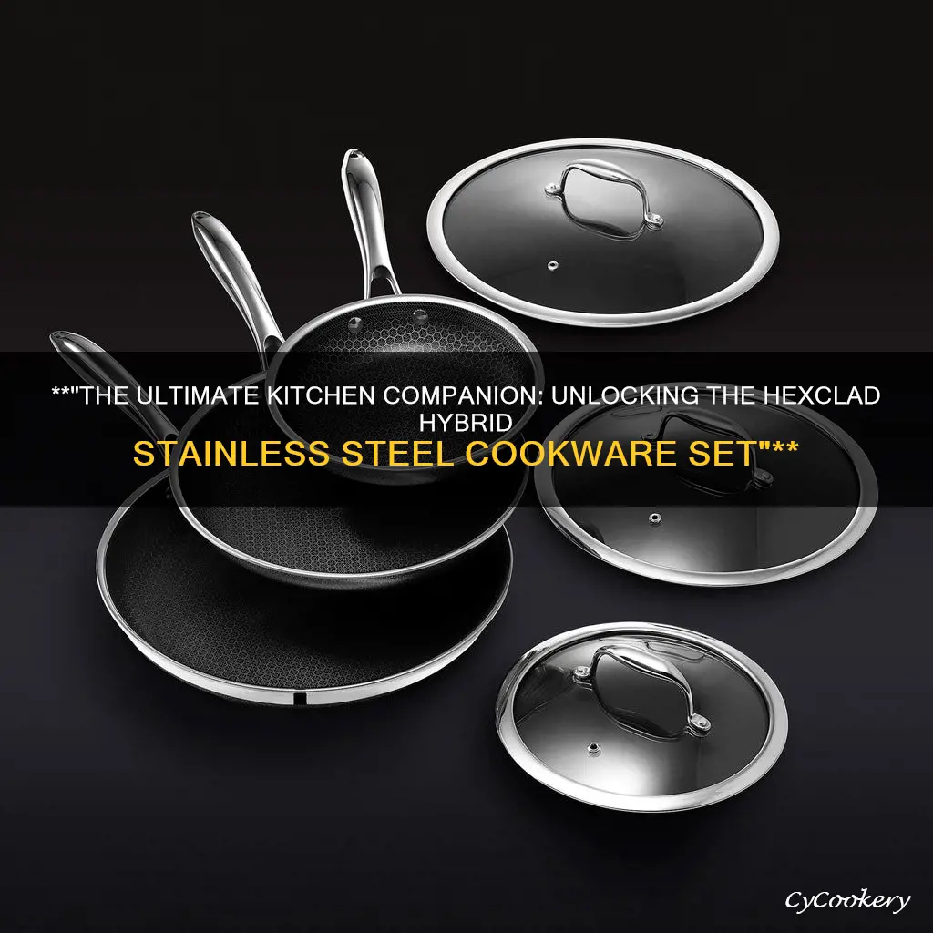 hexclad 13 piece hybrid stainless steel cookware set