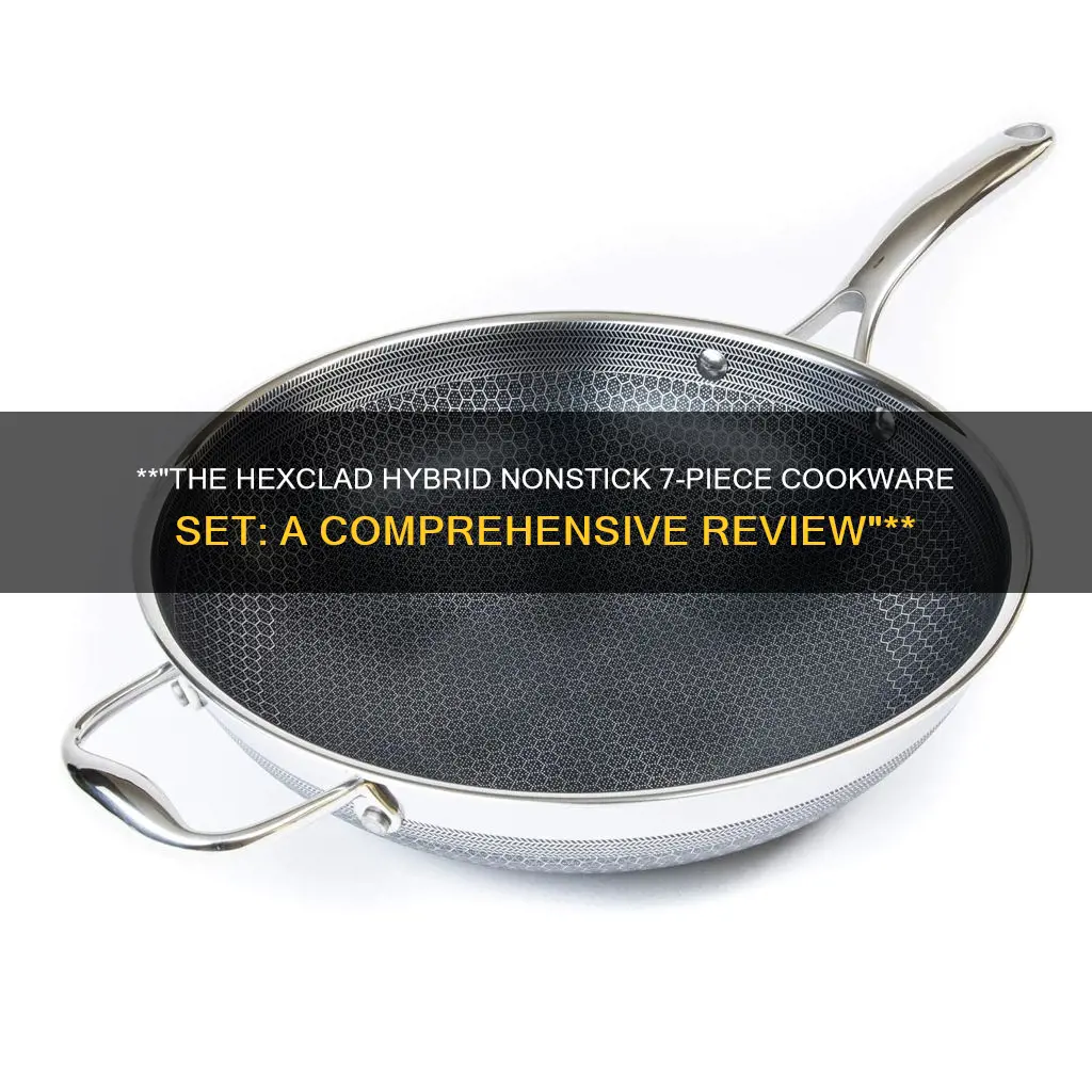 hexclad hybrid nonstick 7-piece cookware set