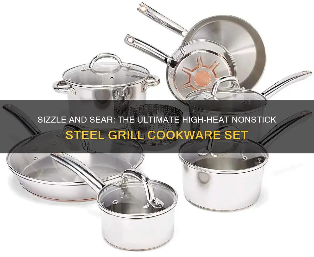 high heat nonstick steel grill cookware set