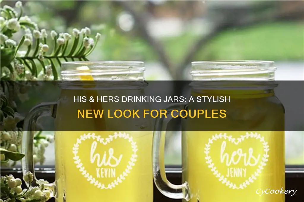 his and hers drinking jars new look