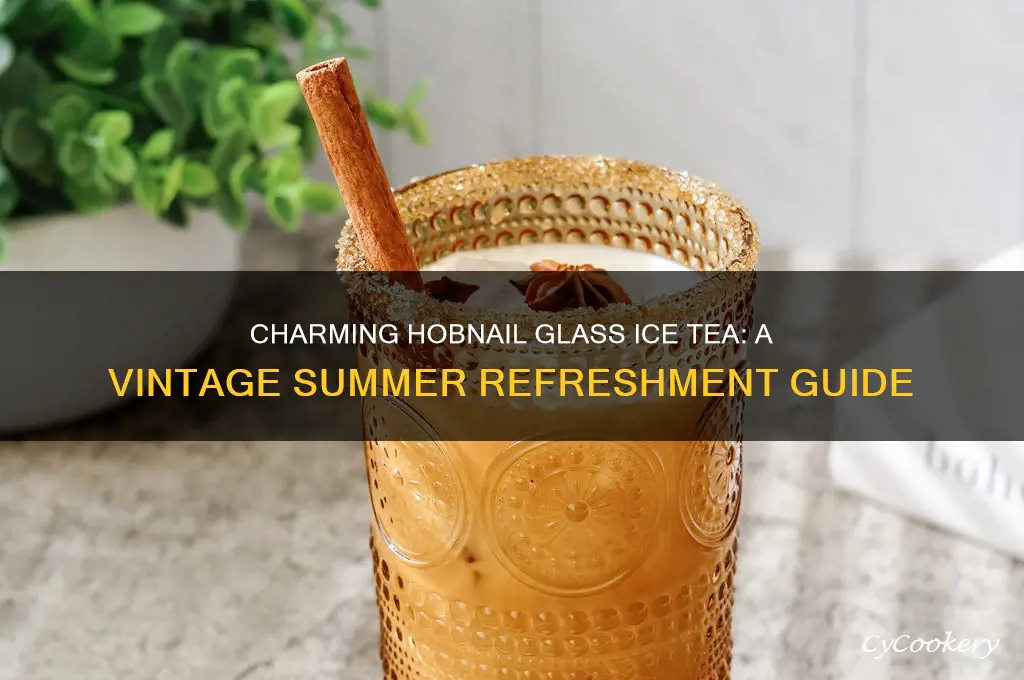 hobnail glass ice tea