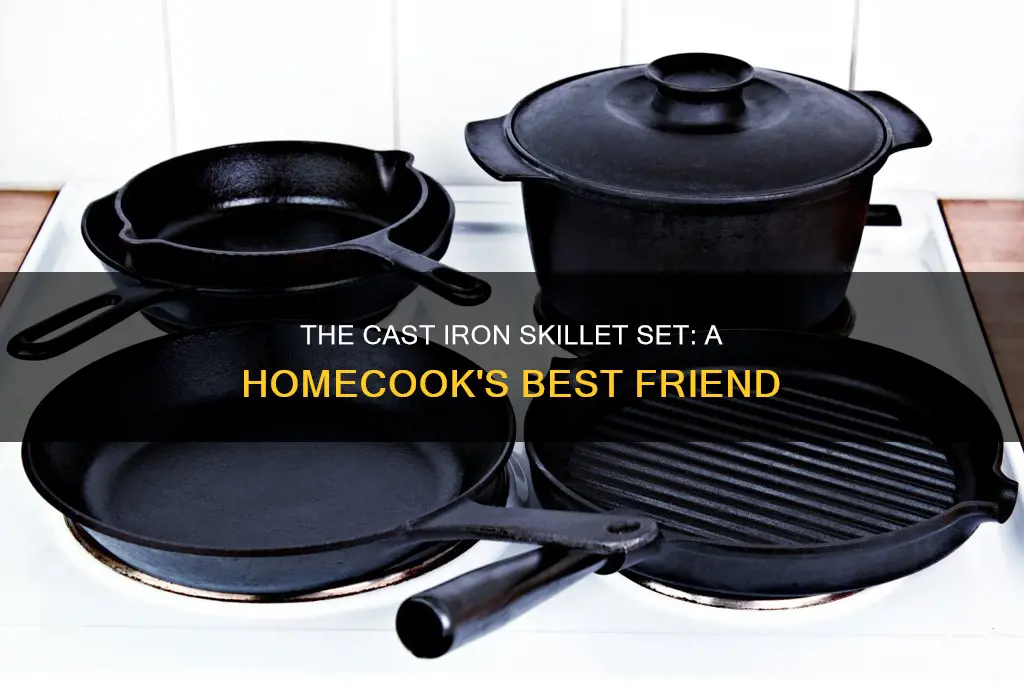 home cookware cast iron lodge cast iron skillet set