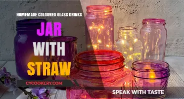 Crafting Vibrant Homemade Coloured Glass Drinks Jars with Straws