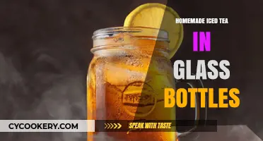 Refreshing Homemade Iced Tea in Stylish Glass Bottles: A Summer Essential