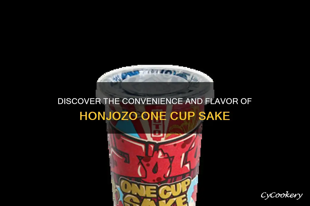 honjozo one cup sake
