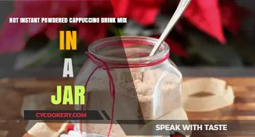 Cozy Jarred Instant Cappuccino Powder Mix for Quick Warm Drinks