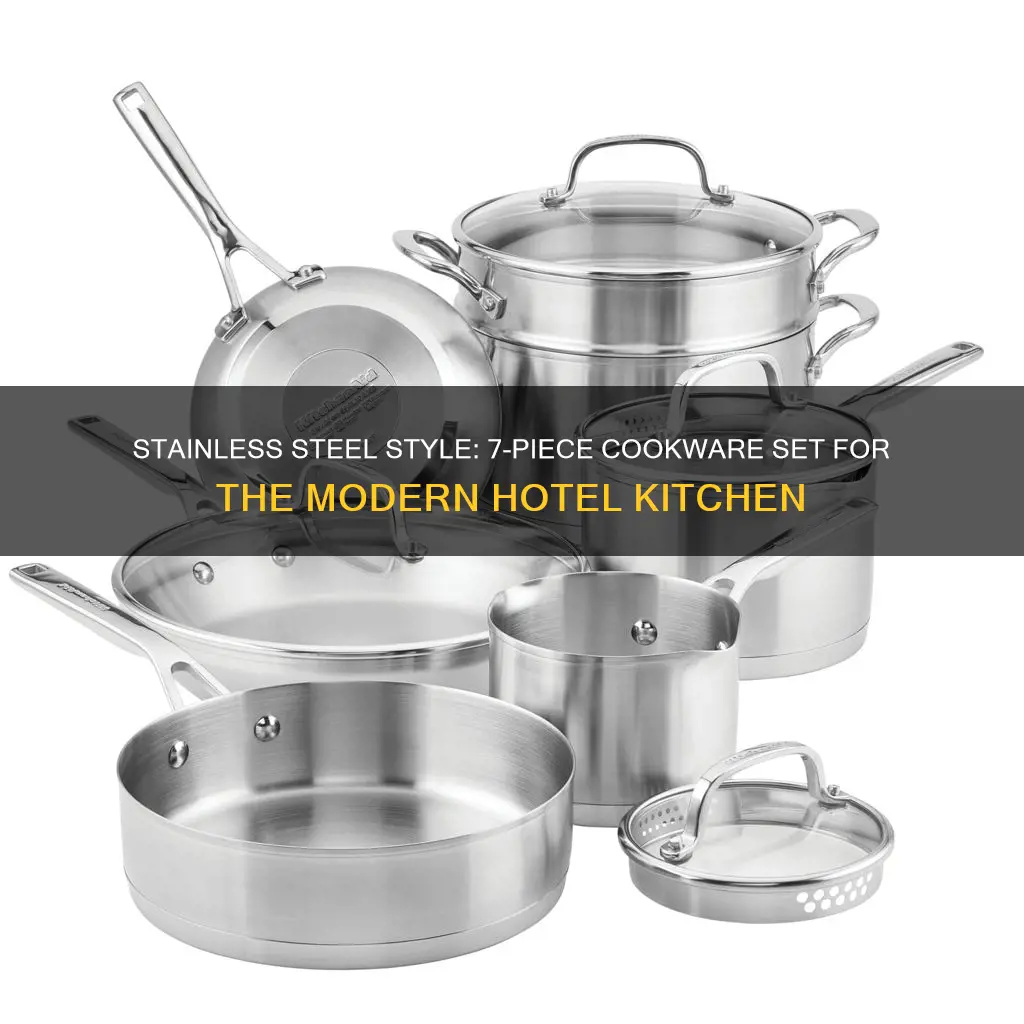 hotel 7-piece stainless steel cookware set