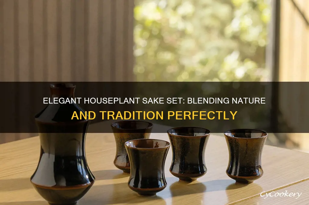 houseplant sake set