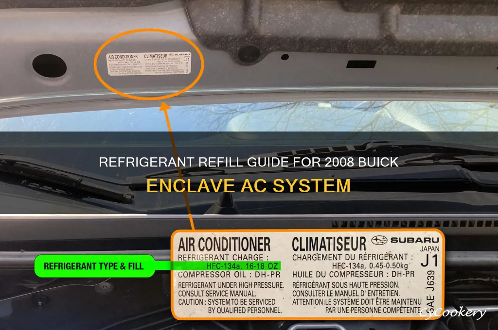 how 2 put refrigerant in 2008 buick enclave