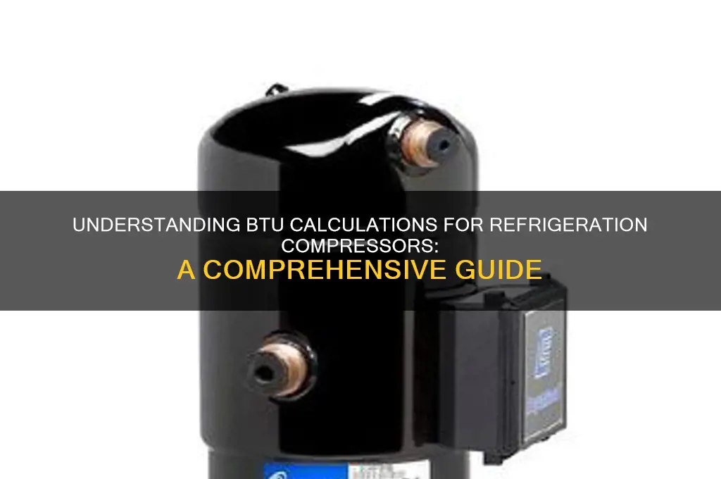 how are btu s figured for refrigeration compressors