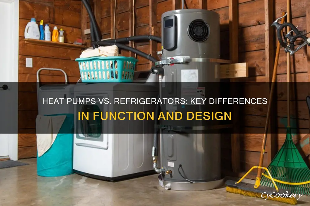 how are heat pumps and refrigerators different