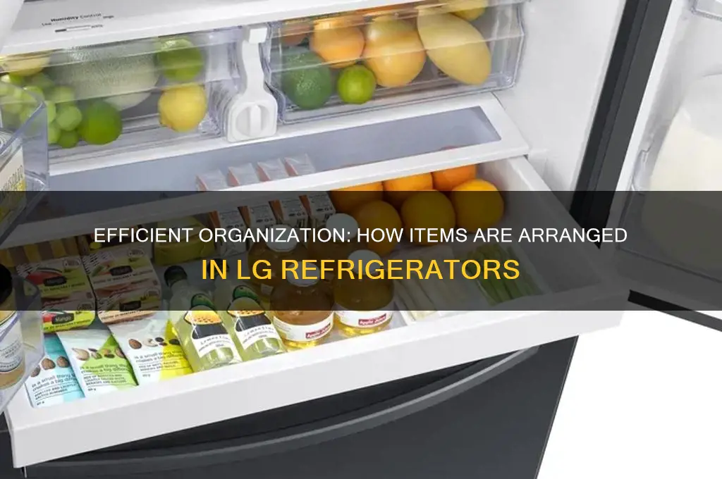 how are items arranged in lg refrigerator