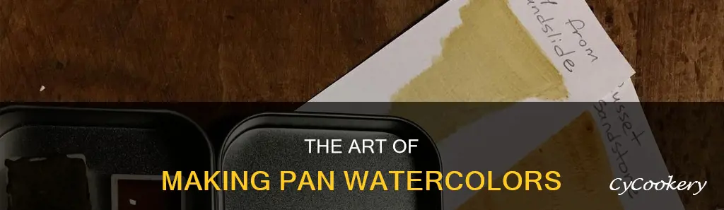 how are pan watercolors made
