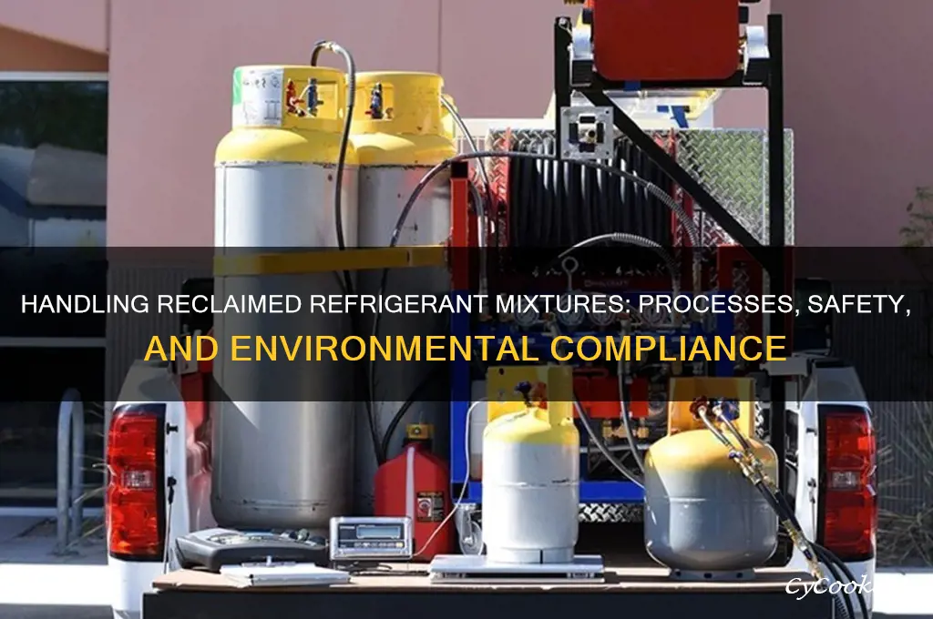 how are refrigerant mixtures sent for reclamation handled