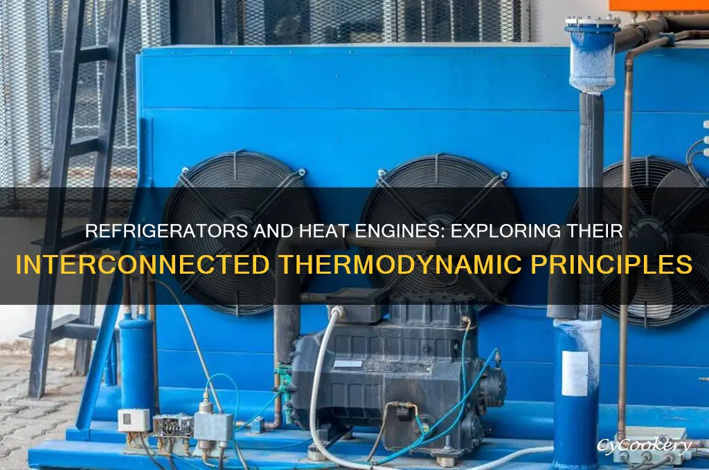 how are refrigerators and heat engines related
