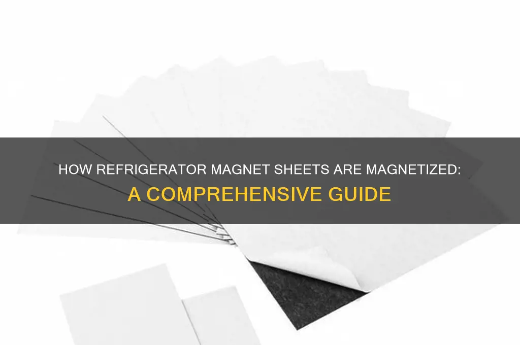 how are sheets of refrigerator magnets magnetized