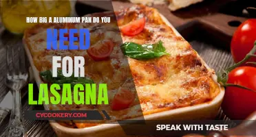 Lasagna Pan Size: Aluminum Edition