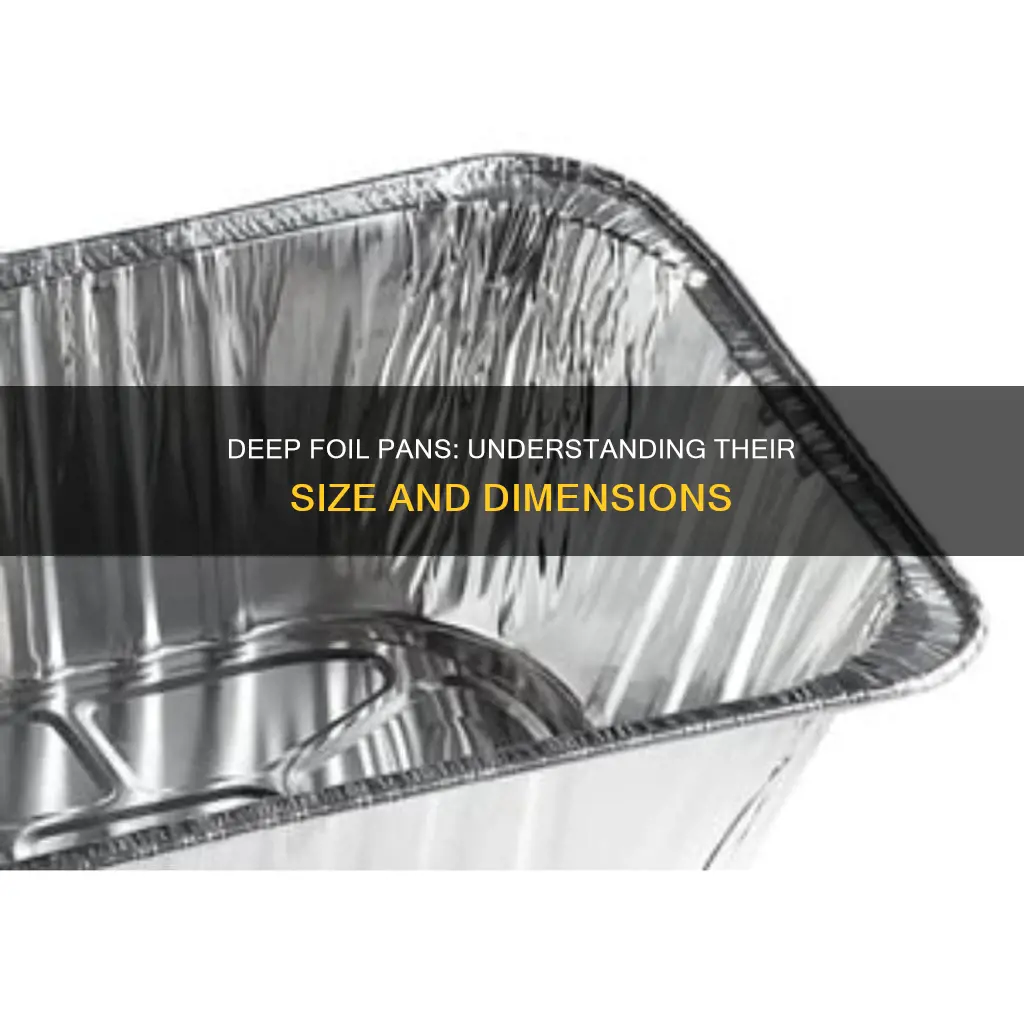how big are deep foil pans