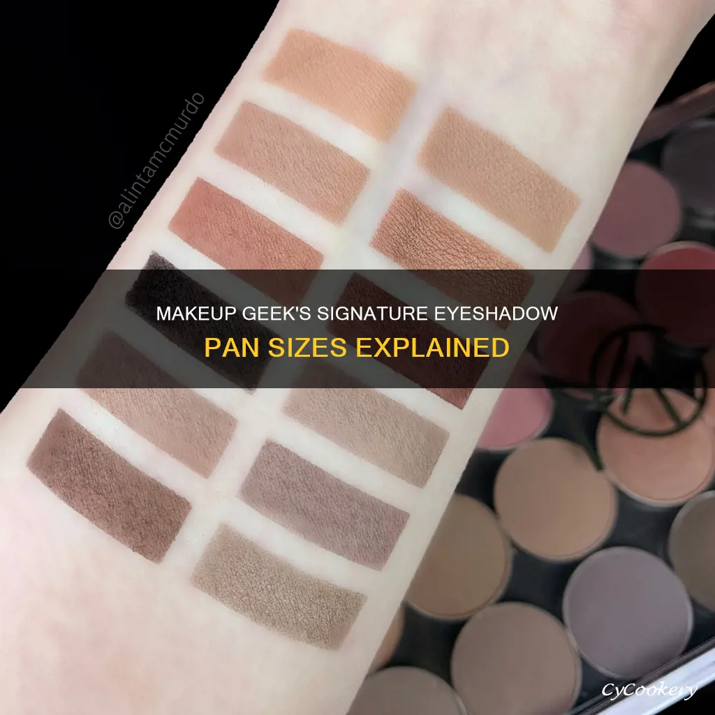 how big are makeup geeks signature eyeshadow pans