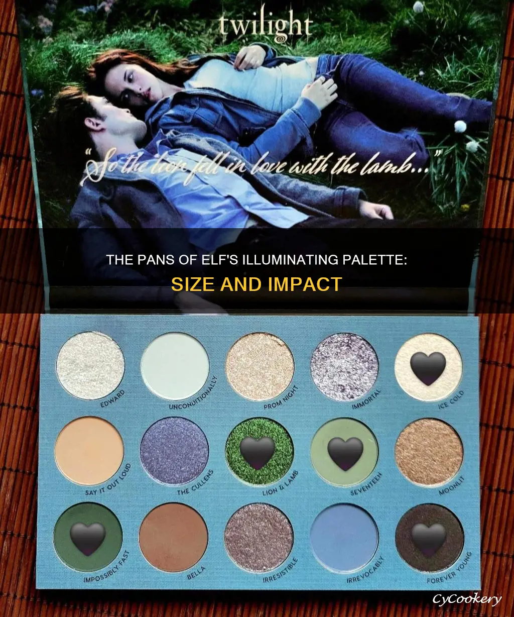 how big are the pans in elf illuminating pallete