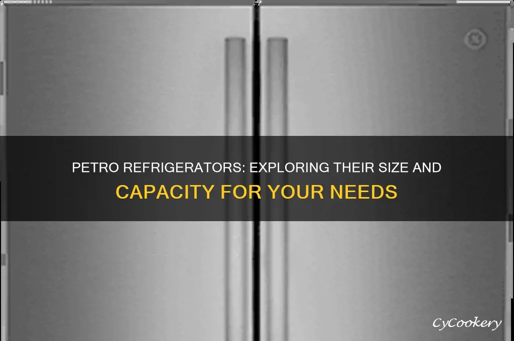 how big are the refrigerators from petro