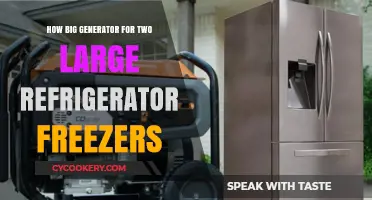 Sizing the Right Generator for Two Large Refrigerator Freezers