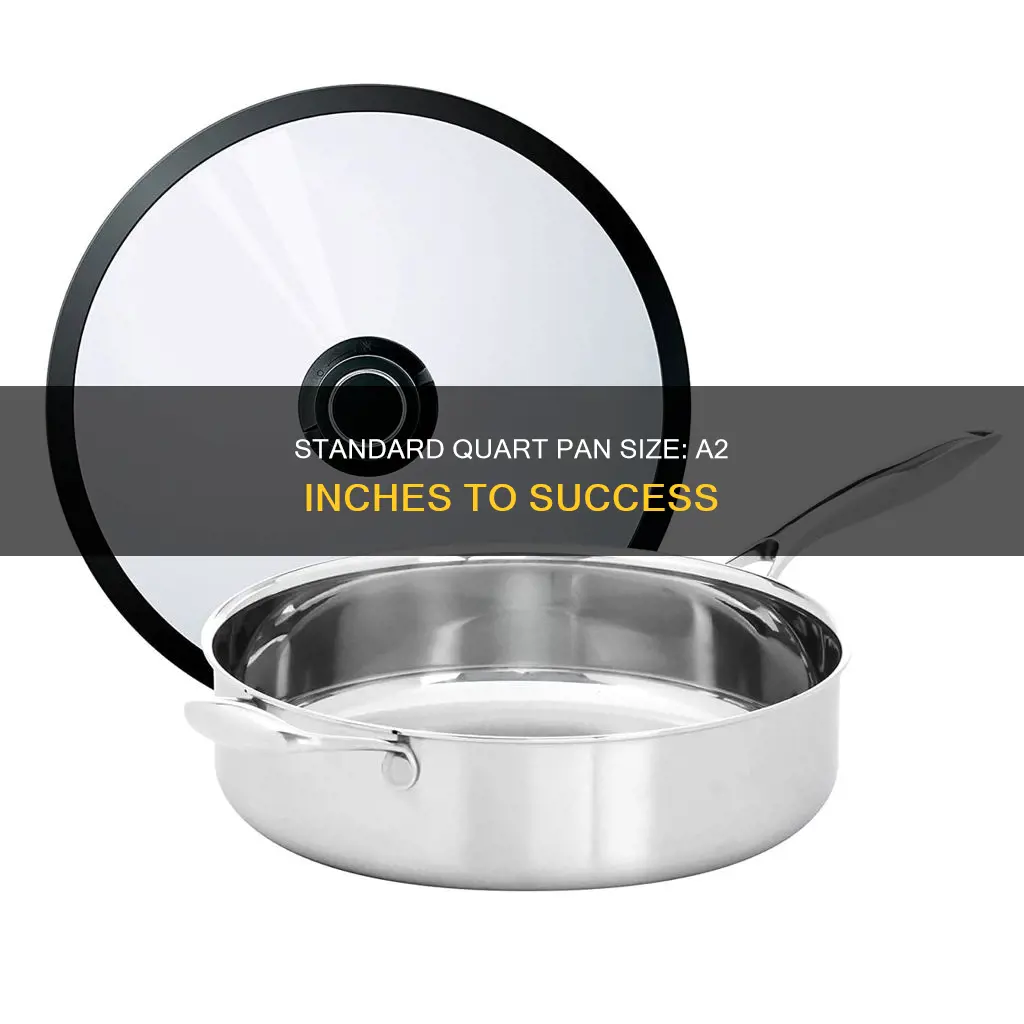 how big in inches is a2 quart pan