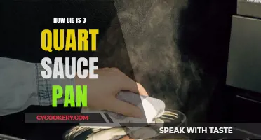 Sauce Pan Size Guide: 3-Quart Capacity