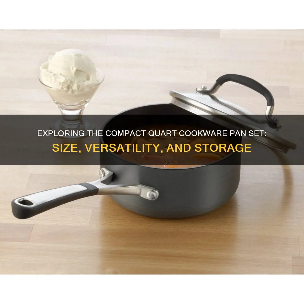 how big is a 1 quart cookware pan set