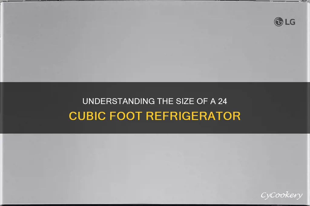 how big is a 24 cubic foot refrigerator