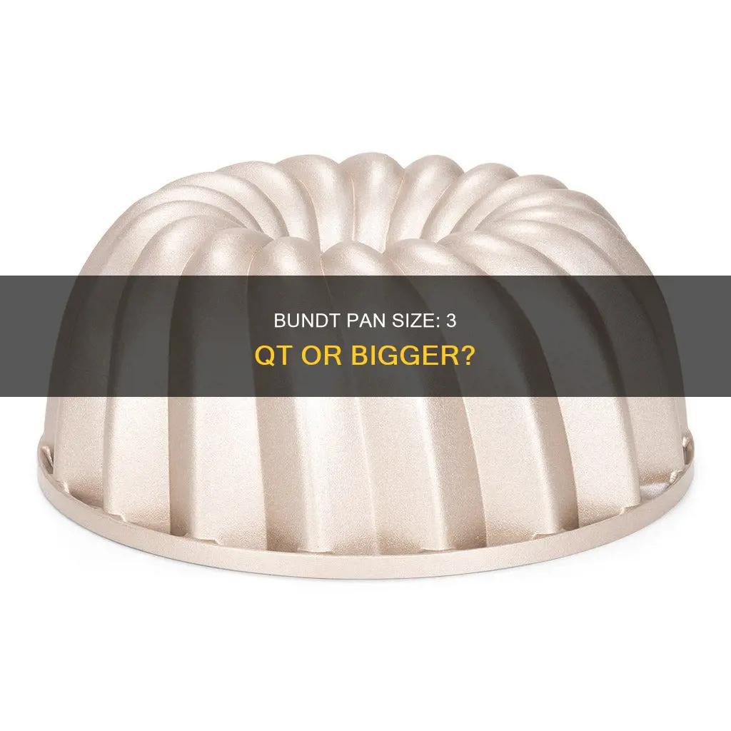 how big is a 3 qt bundt pan