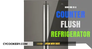 Counter Flush Refrigerator Size Guide: Dimensions and Space Requirements