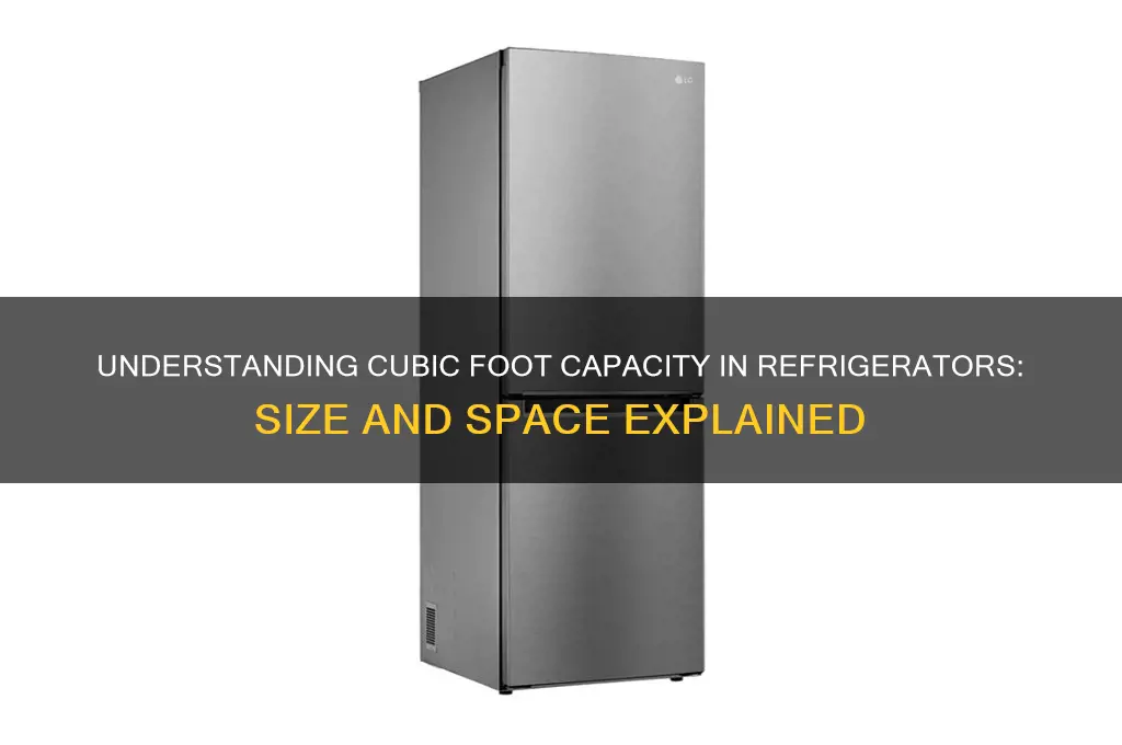 how big is a cubic foot in a refrigerator